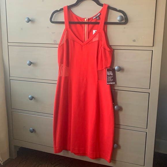 Express Red Party Dress - Picture 1 of 5